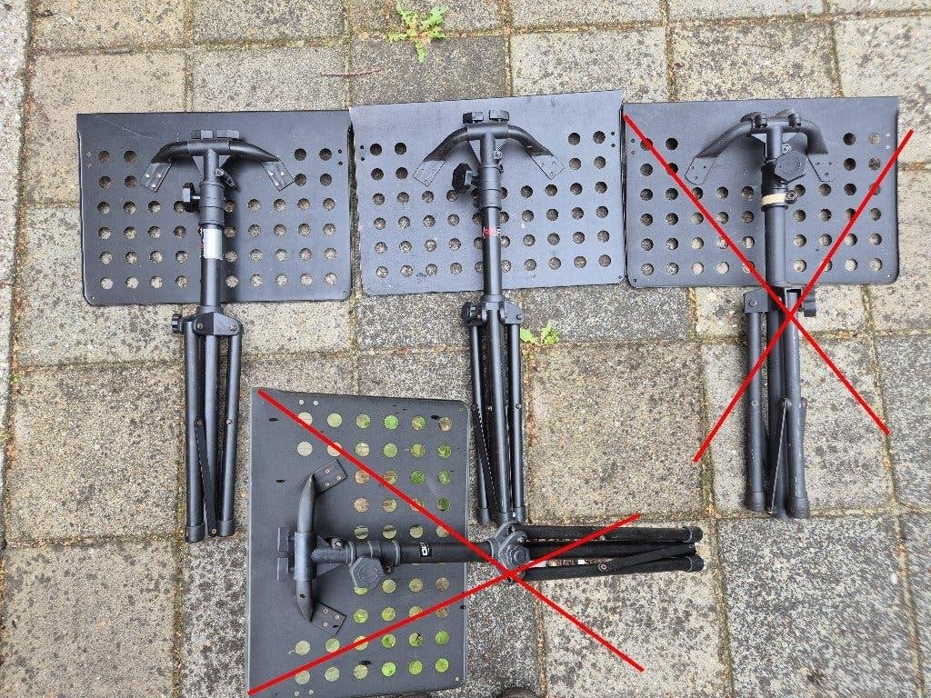 Muziekstandaard, 2 stuks, Ophalen of Verzenden, Gebruikt, Muziekstandaard