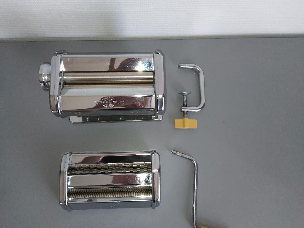 Marcato Atlas 150 Pastamachine - Compleet in doos - ZGAN, Huis en Inrichting, Keuken | Keukenbenodigdheden, Ophalen, Zilver, Zo goed als nieuw