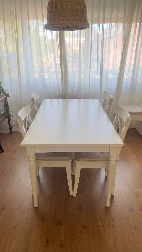 Rosentorp eettafel IKEA, Huis en Inrichting, Ophalen, 200 cm of meer, 50 tot 100 cm, Zo goed als nieuw