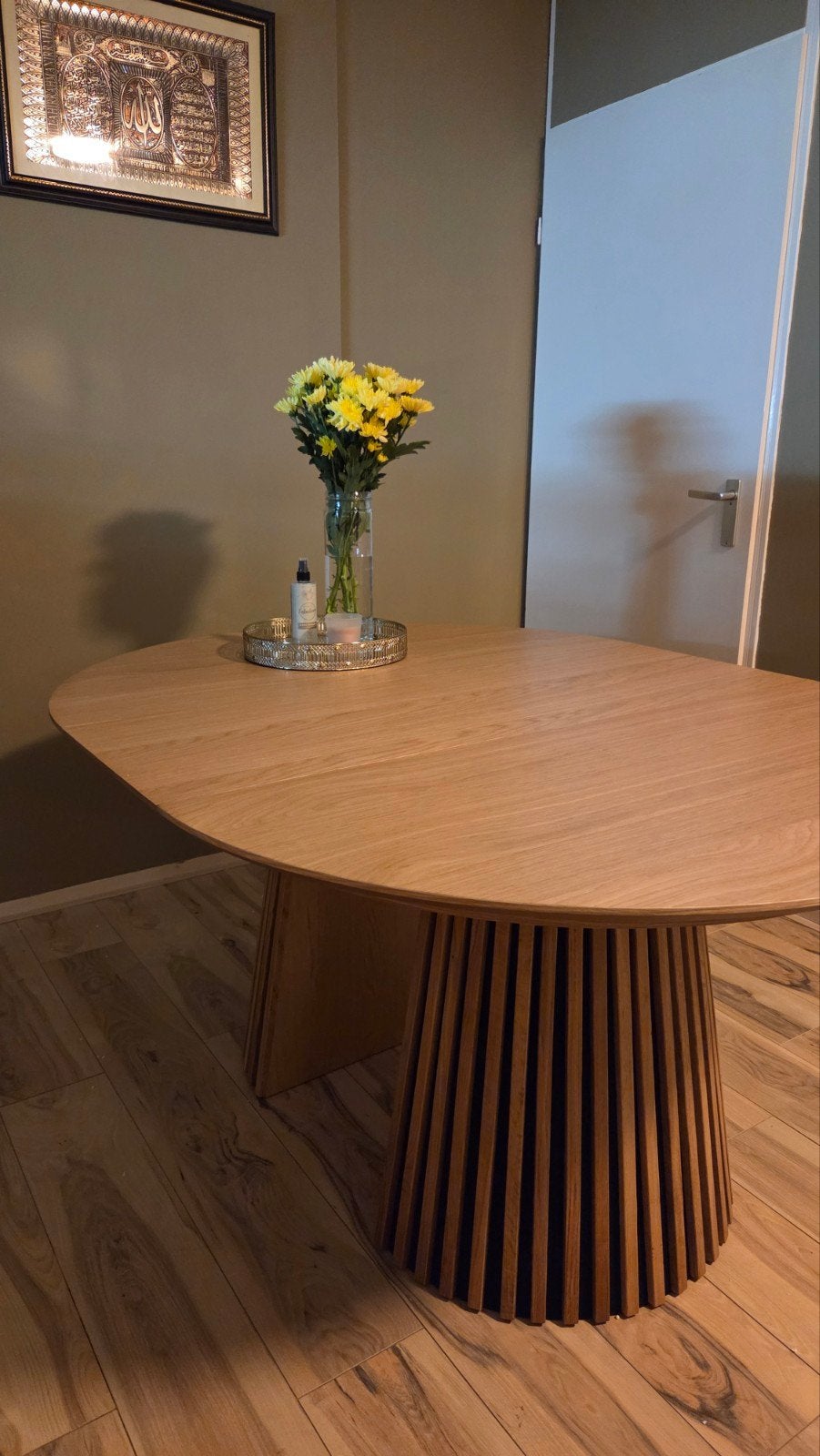 Uitschuifbare eettafel Leenbakker, Huis en Inrichting, Ophalen, Eikenhout, Nieuw, 50 tot 100 cm