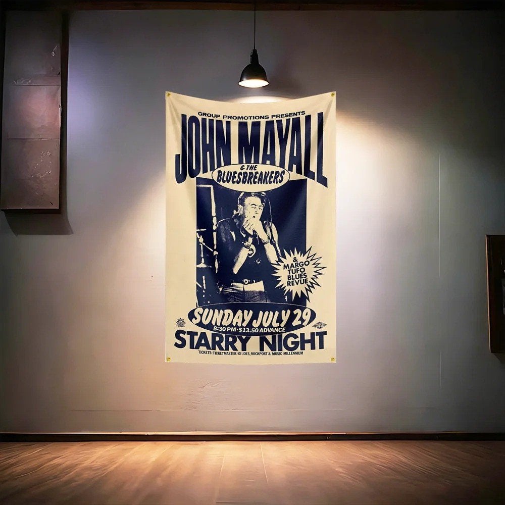 Grote vlaggen John Mayall (150x90cm), Ophalen of Verzenden, Nieuw