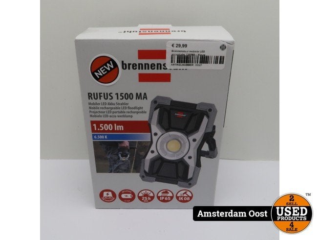 Brennenstuhl RUFUS 1500 MA Accu Bouwlamp | Nieuw in Doos, Flex Ltd., Nieuw, https://flex.com/contact-us, Nobelstraat 10, 5807 GA Oostrum LB, Limburg, Nederland