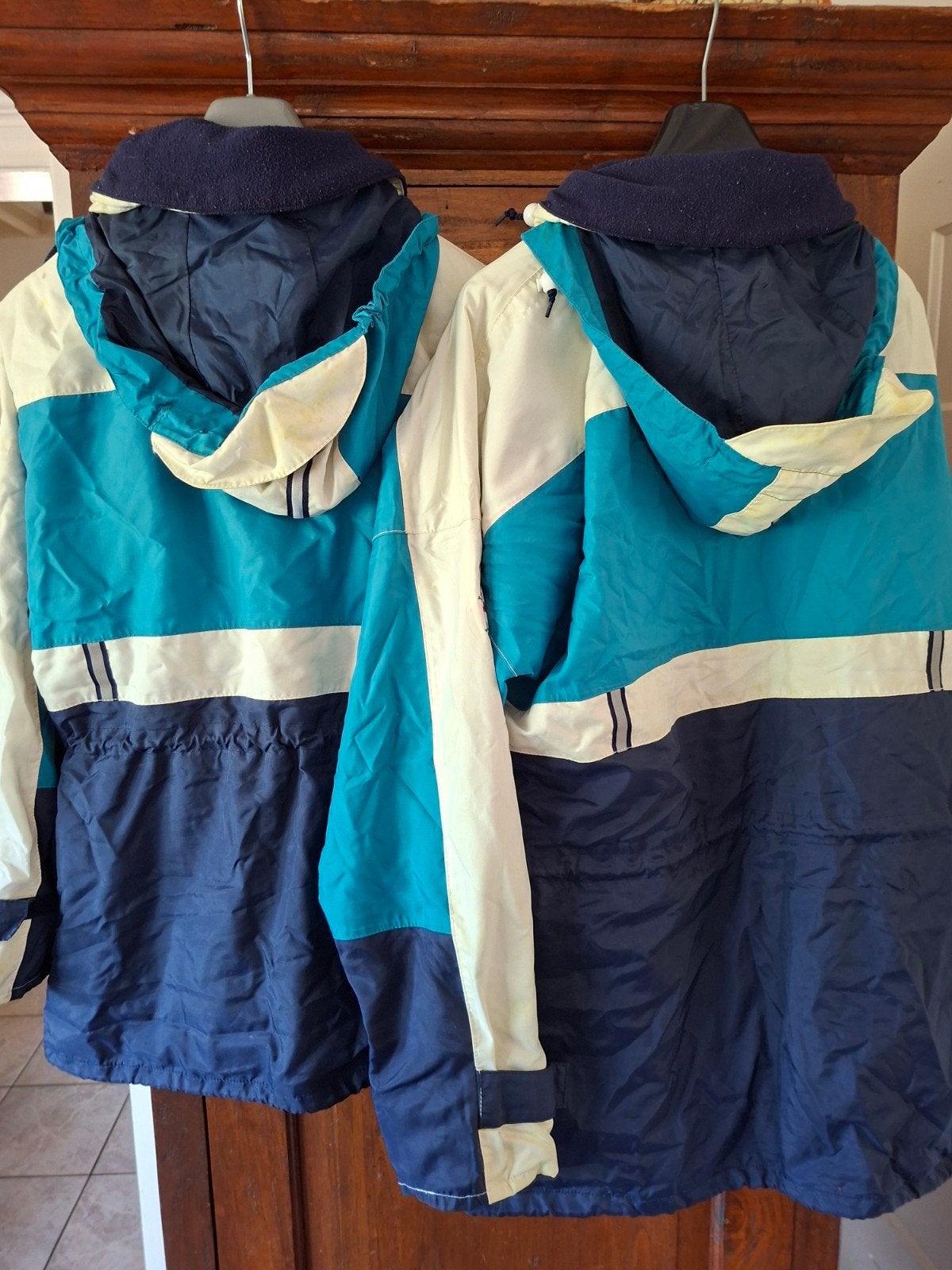 Set Jeantex jassen voor man en vrouw - Maat 40/42 en 54/56, Ophalen, Gebruikt, Overige typen, Dame of Heer