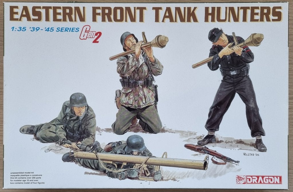 Dragon 1:35 #6279 WWII German Eastern Front Tank Hunters, Ophalen of Verzenden, Zo goed als nieuw, 1:35 tot 1:50, Figuur of Figuren