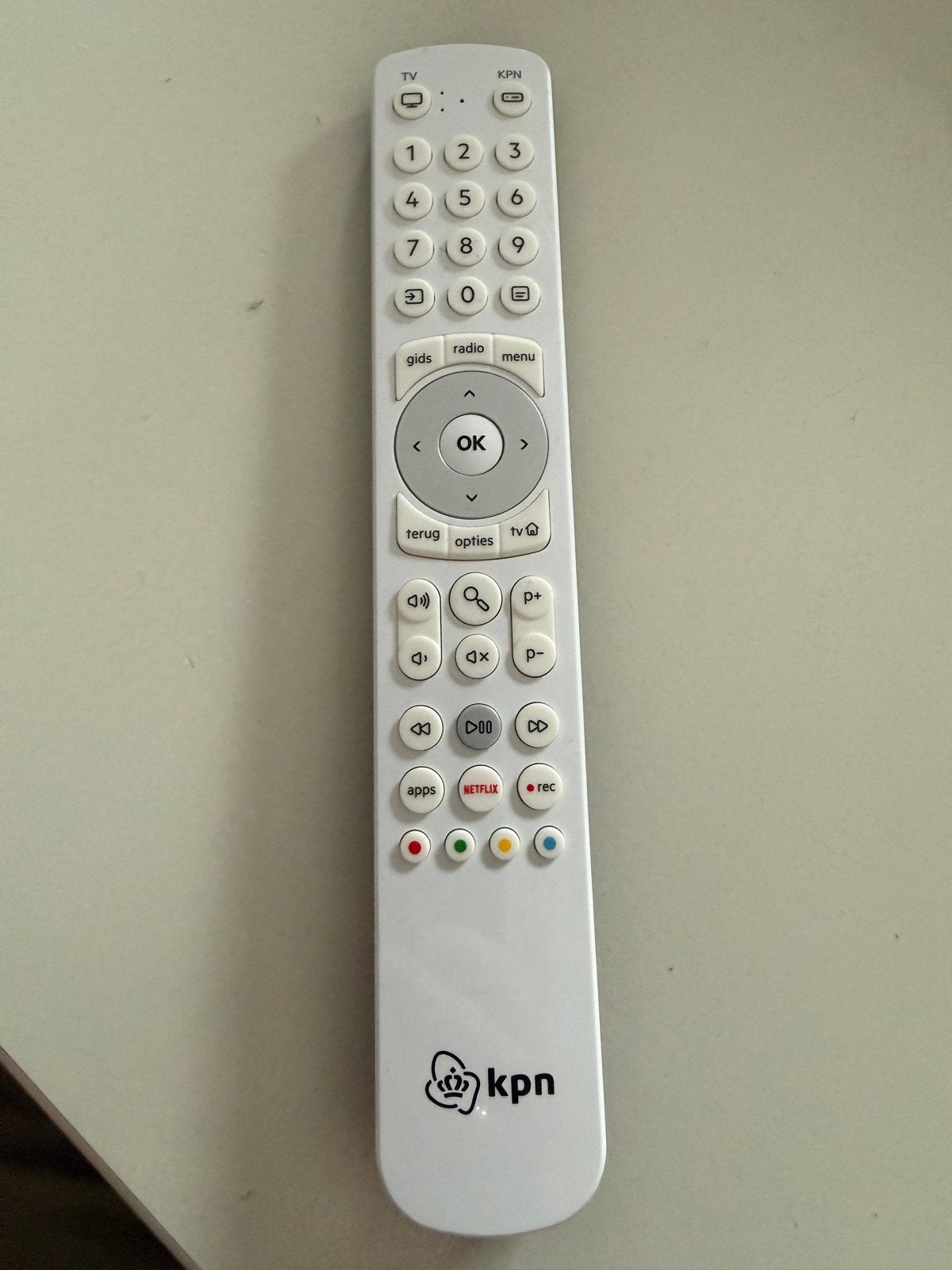 KPN afstandsbediening voor TV en ontvanger, Ophalen of Verzenden, Zo goed als nieuw, Origineel, Tv
