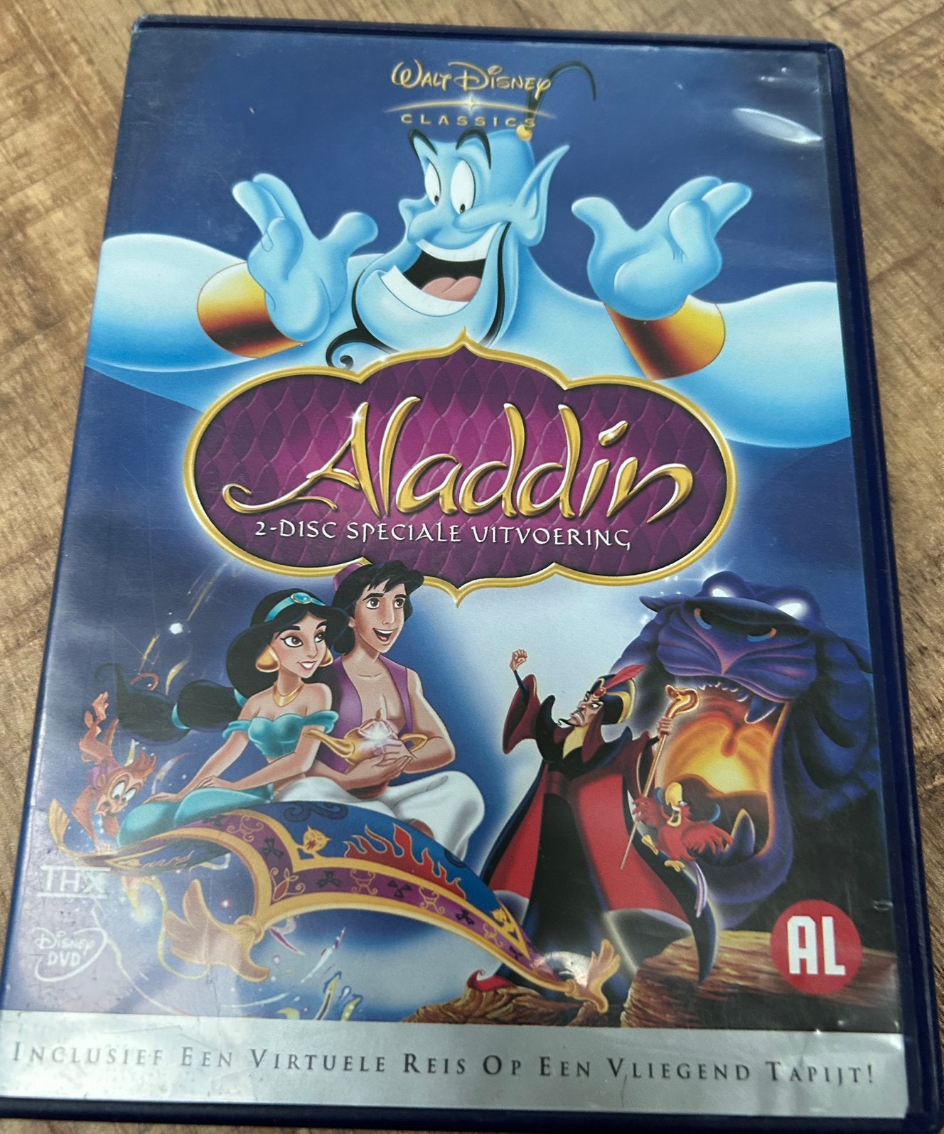Aladdin - Walt Disney (2 DVD speciale uitvoering), Cd's en Dvd's, Alle leeftijden, Ophalen of Verzenden, Zo goed als nieuw