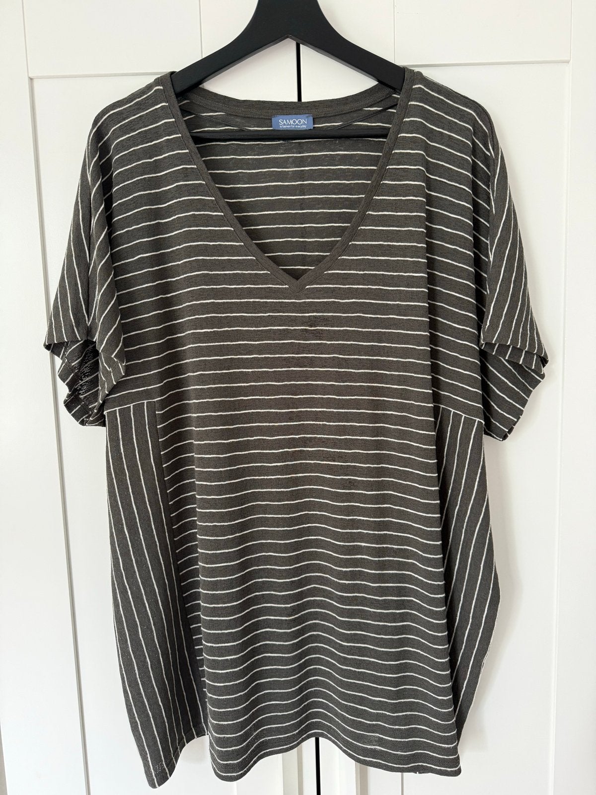 Samoon Shirt Olijfgroen Maat 48, Ophalen of Verzenden, Zo goed als nieuw, Groen, Shirt of Top