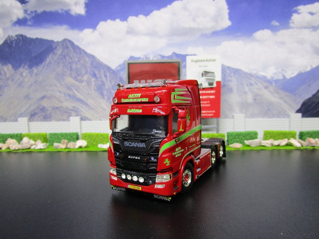 wsi 01-3350 scania r highline cr20h 6x2 aktiv, Hobby en Vrije tijd, Ophalen, Nieuw, Bus of Vrachtwagen, Wsi