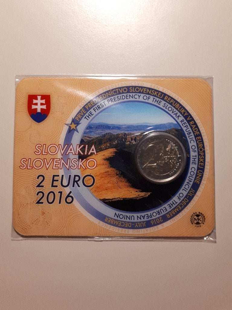 Slowakije 2016: 2 Euro Presidentschap EU (BU, coincard), Verzenden, Slowakije, 2 euro