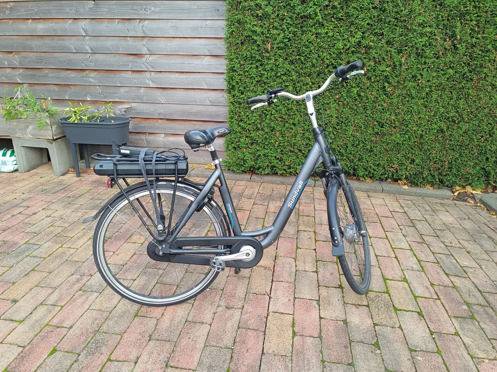 Sundvall Hermes elektrische fiets - 7 versnellingen, Gebruikt, 51 tot 55 cm, 30 tot 50 km per accu, Ophalen