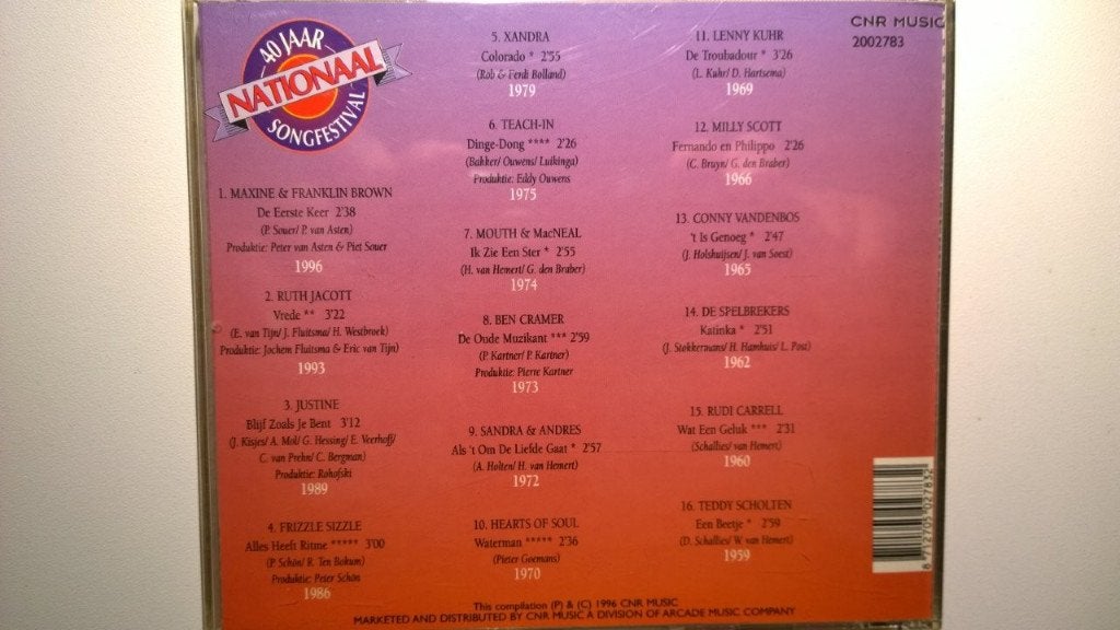 40 Jaar Nationaal Songfestival, Ophalen of Verzenden, Zo goed als nieuw, Nederlandstalig, Album