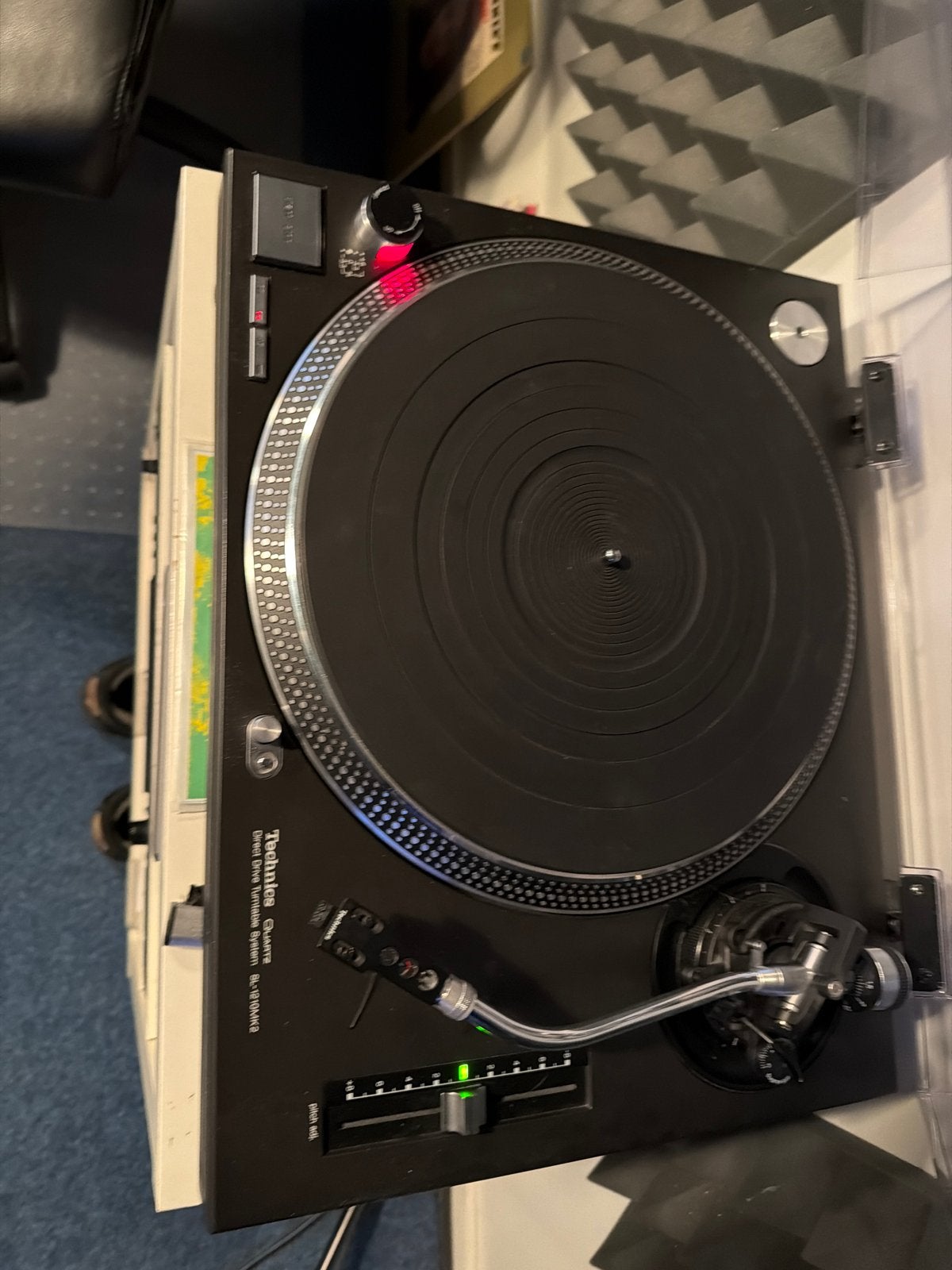 Technics SL-1210MK2 met faderstart stop module, Gebruikt, Pitch-regelaar, Ophalen of Verzenden, Platenspeler