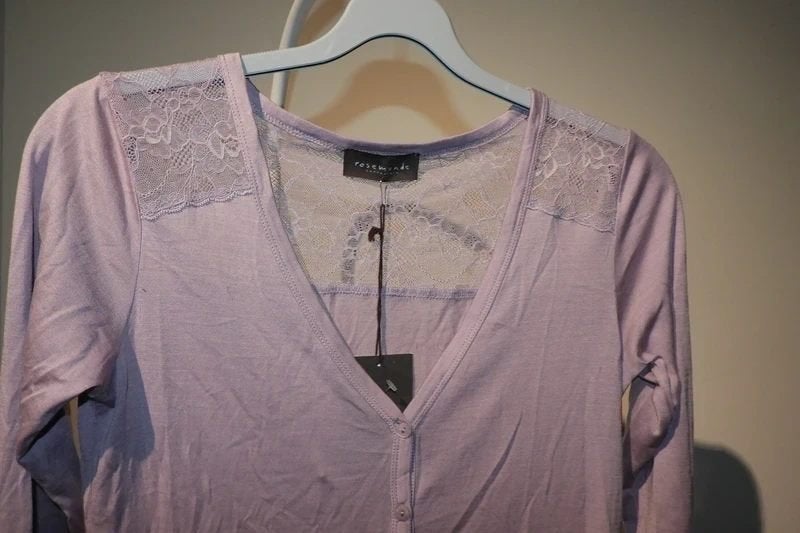 Rosemunde vestje rug bekleed met kant chique Nieuw met labeM, Kleding | Dames, Maat 38/40 (M), Verzenden, Paars, Nieuw