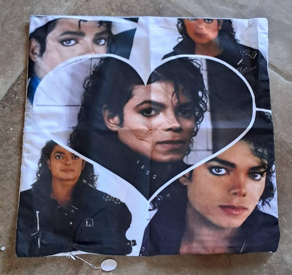 Michael Jackson Kussenhoes met rits-sluiting 40x40cm, Ophalen of Verzenden, Nieuw