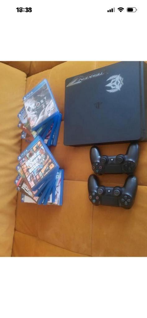 Playstation 4 met 11games, Spelcomputers en Games, Spelcomputers | Sony PlayStation 4, Ophalen, Zo goed als nieuw, Met 1 controller