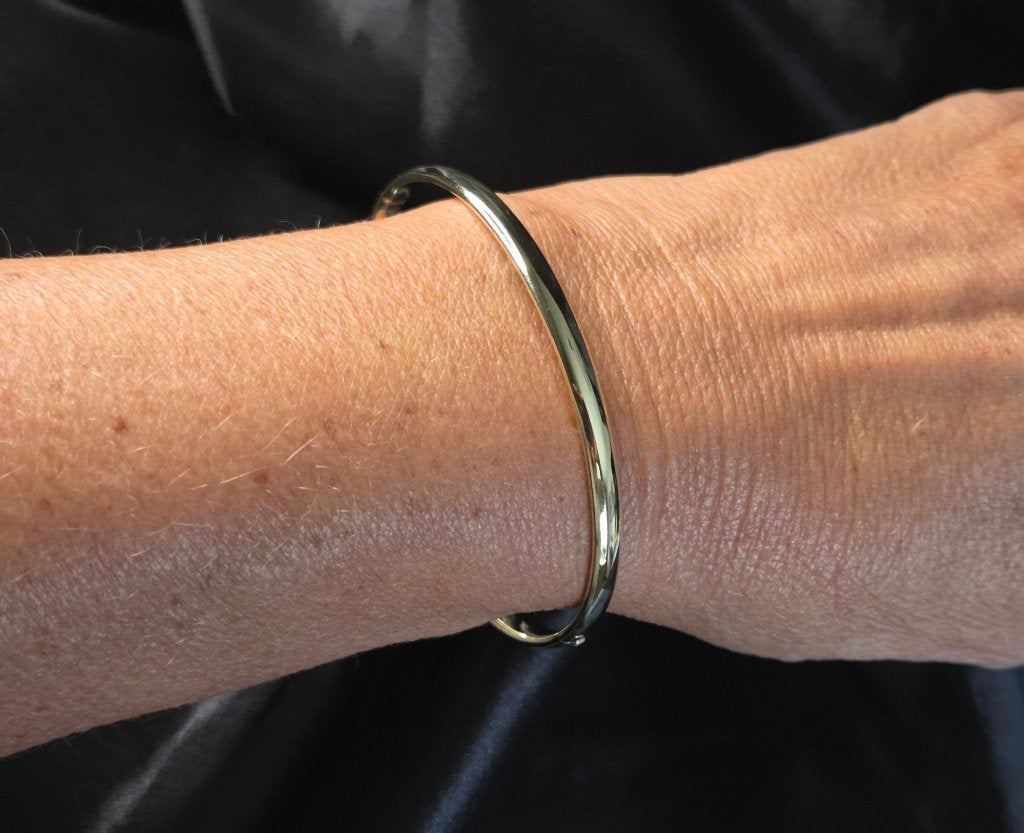 Gouden vintage classic bangle/slavenarmband. 2026/700, ., Ophalen of Verzenden, Zo goed als nieuw, .