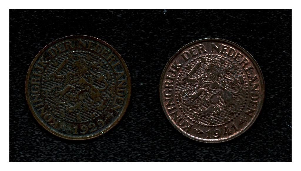 2,5 cent Nederland 1929 en 1941 (M138), Ophalen of Verzenden, Koningin Wilhelmina