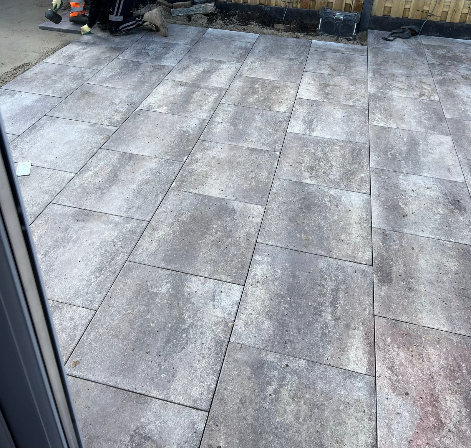Excluton Soft Comfort 60x60 Ivory tegels (8.4 m²), Keramiek, Nieuw, Terrastegels, 5 tot 10 m²