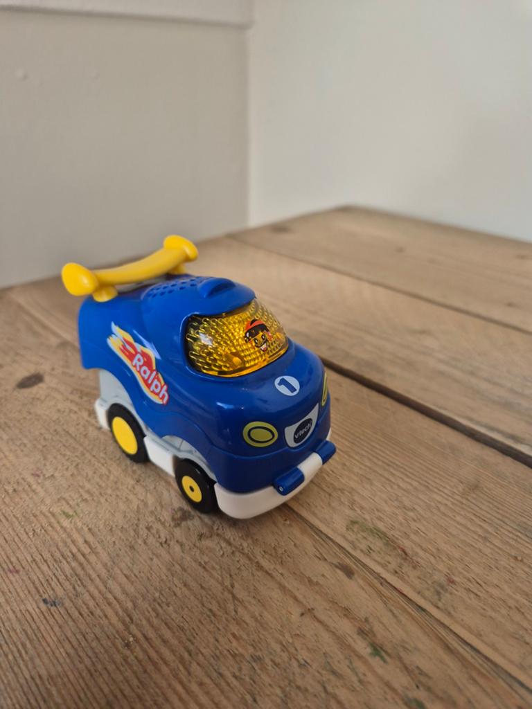 VTech Toet Toet Auto's Raceauto Ralph, Kinderen en Baby's, Speelgoed | Vtech, Ophalen of Verzenden, Gebruikt, 0 tot 6 maanden