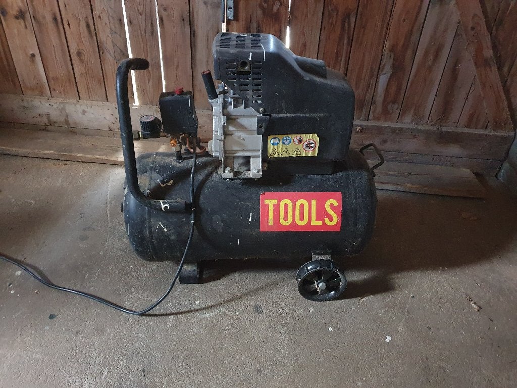 Compressor 1,5kw - 50ltr, Ophalen, Gebruikt, 6 tot 10 bar, Minder dan 200 liter/min