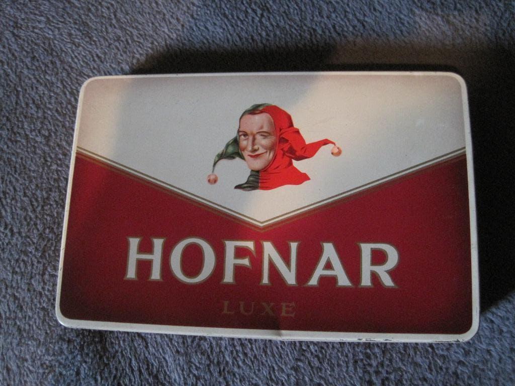 Sigarenblik. Hofnar. Vintage Gebruikt., Ophalen of Verzenden, Gebruikt, Overige, Overige merken
