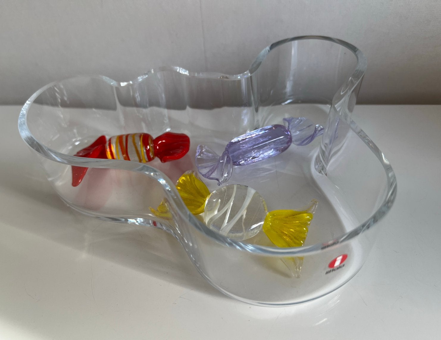 Iittala XL Nuutajärvi Fins Design Schaal Aalto 19,5 x15,5 cm, Schaal, Ophalen of Verzenden, Overige vormen, Glas