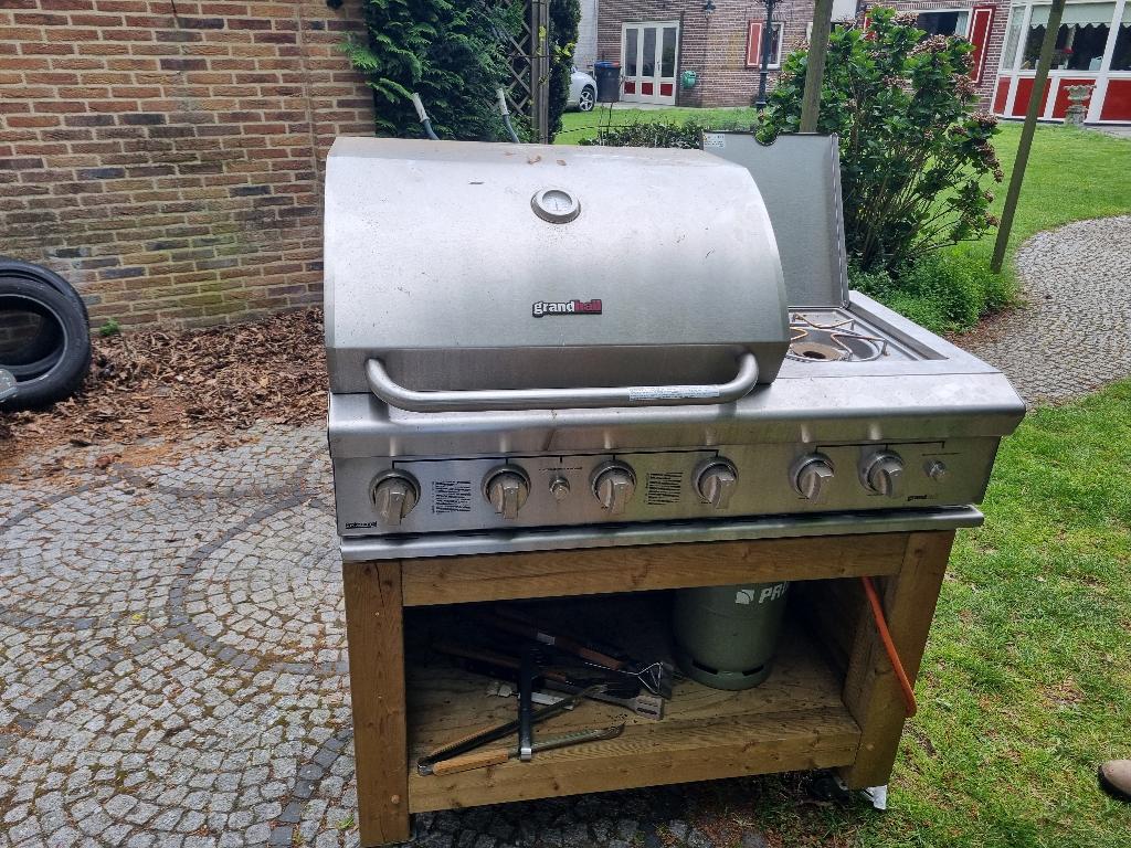 GrandHall Deluxe BBQ Buitenkeuken met Gaspit, incl gasfles, Ophalen, Gebruikt, Overige