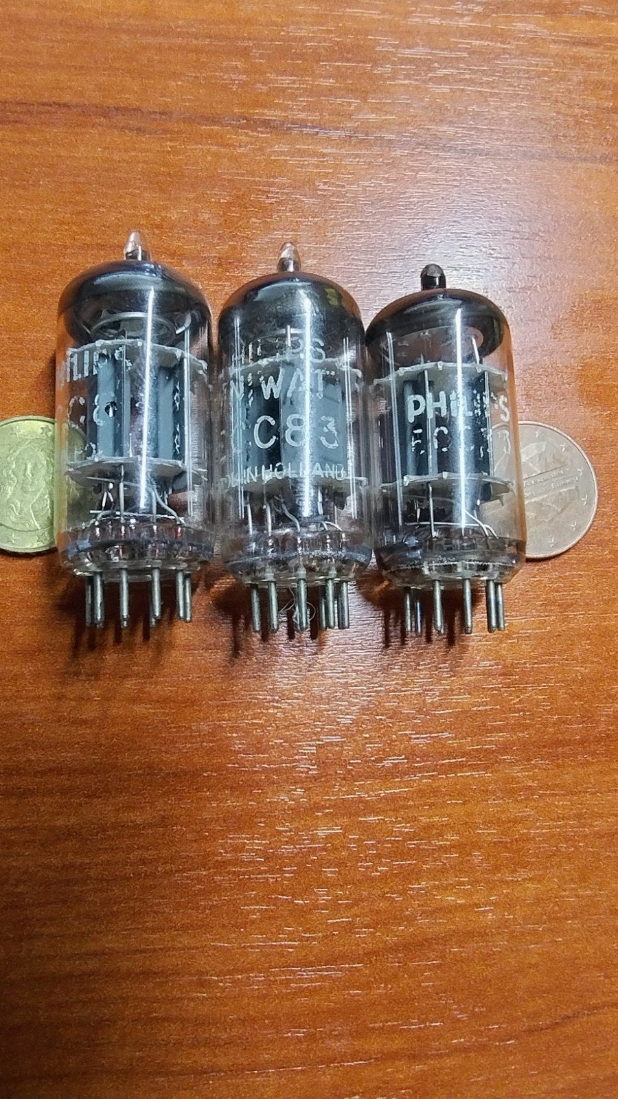 3 originele Philips Miniwatt ECC83 / 12AX7 dubbeltriode elek, Ophalen of Verzenden