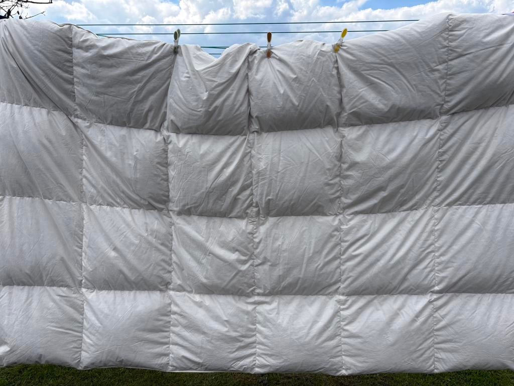 Luxe Donzen dekbed 140-220, Eenpersoons, Wit, Nieuw, Ophalen of Verzenden