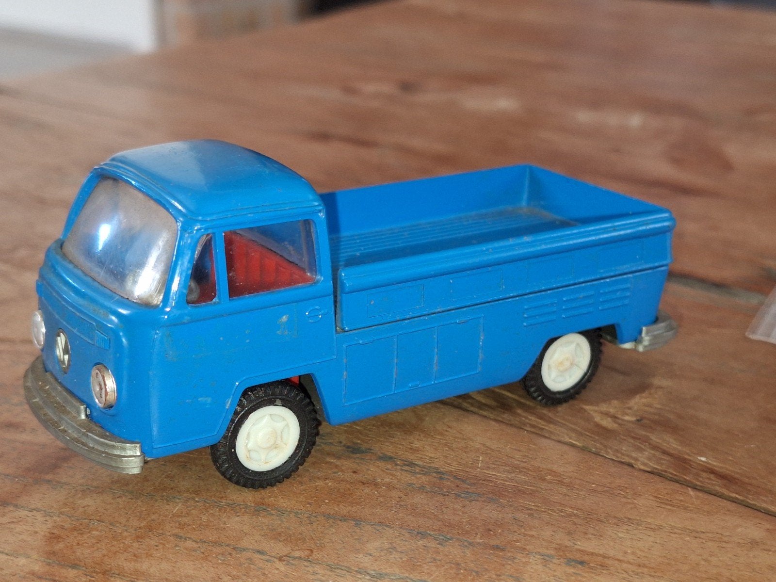 Vintage VW T1 Pick-up Speelgoedauto - Blauw, Ophalen of Verzenden, Gebruikt