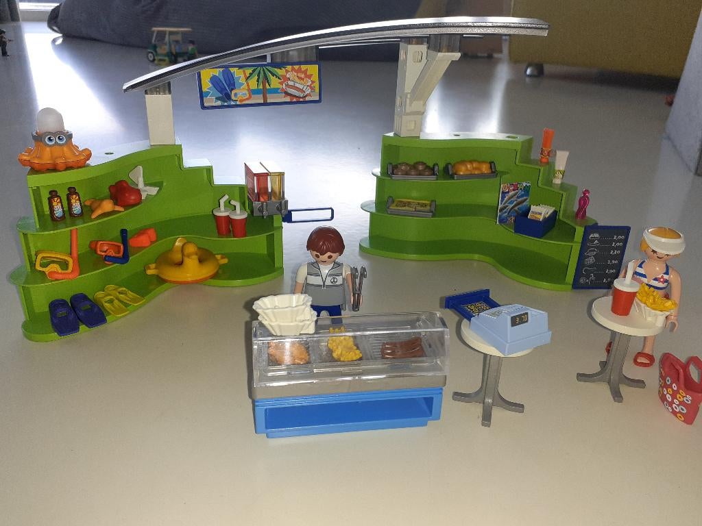 Playmobil 6672 Winkel met snackbar, Ophalen of Verzenden, Zo goed als nieuw, Complete set