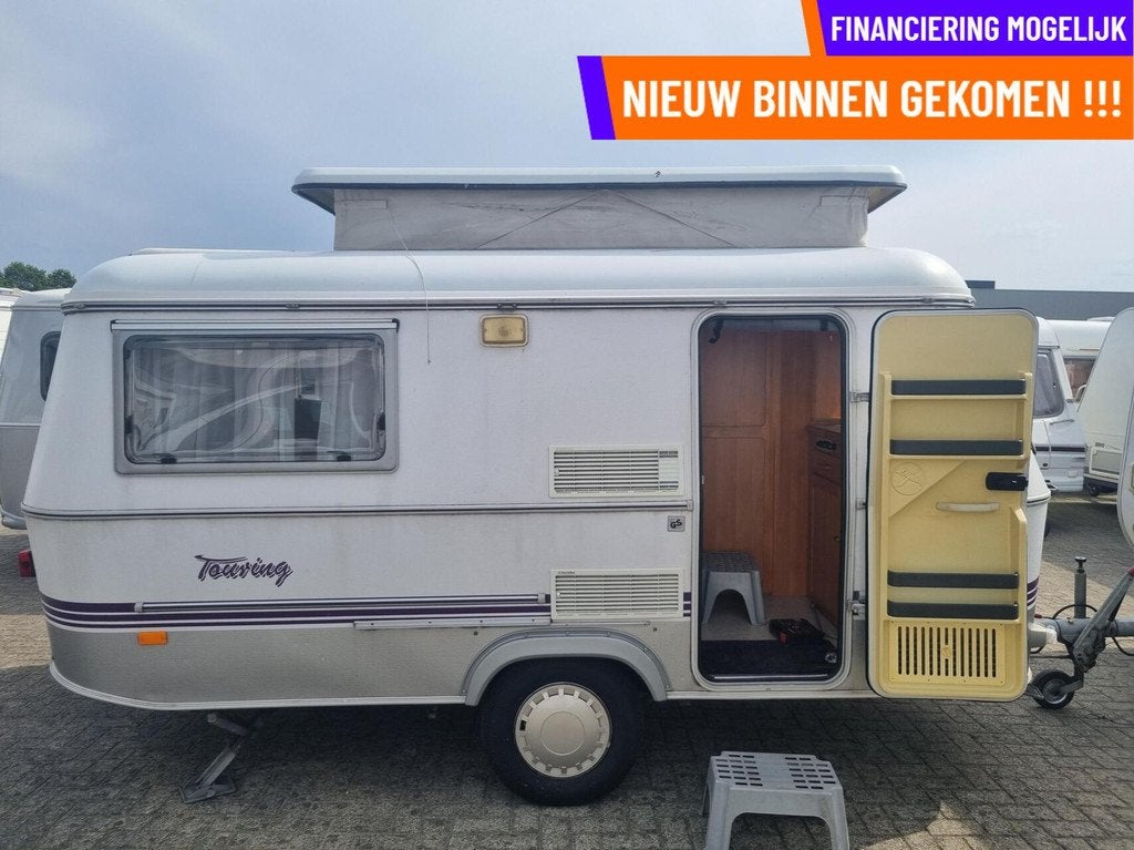 ERIBA TRITON 350 ENKELE BEDDEN +DINETTE +KOPKEUKEN +VOORTENT, Caravans en Kamperen, Caravans, Tot en met 2, Bedrijf, 750 - 1000 kg