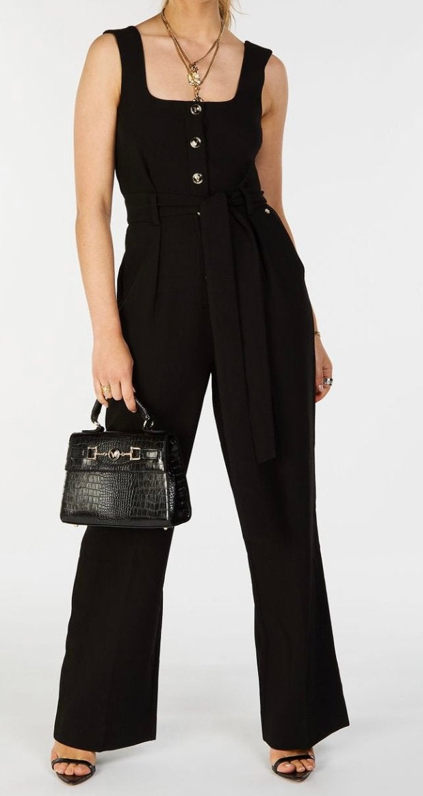 Zwarte JoshV, Josh V Jumpsuit, broekpak in maat XS, Kleding | Dames, Jumpsuits, Verzenden, Zo goed als nieuw, Maat 34 (XS) of kleiner