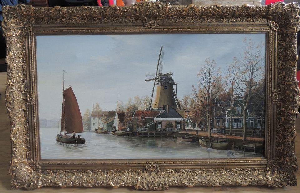 Schilderij Zaandam oostzijde molen, Ophalen