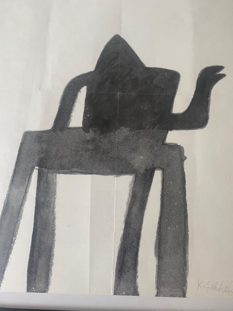 klaas gubbels kan op tafel, Antiek en Kunst, Kunst | Litho's en Zeefdrukken, Ophalen