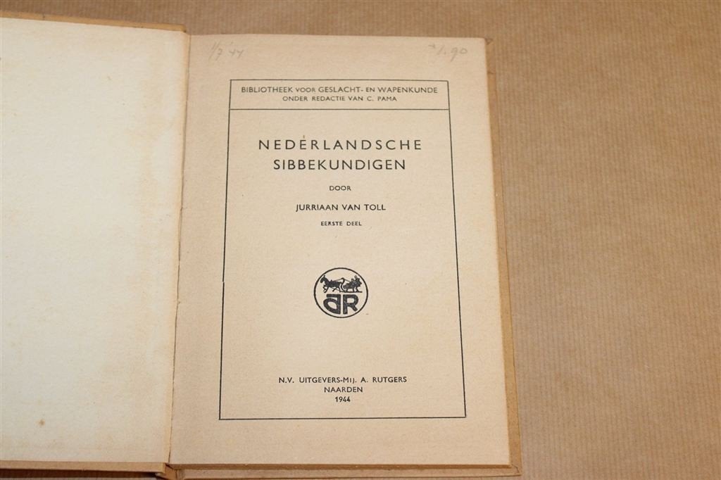 Nederlandsche Sibbekundigen — Voor 1853, Vintage 1944, Boeken, Ophalen of Verzenden, Gelezen