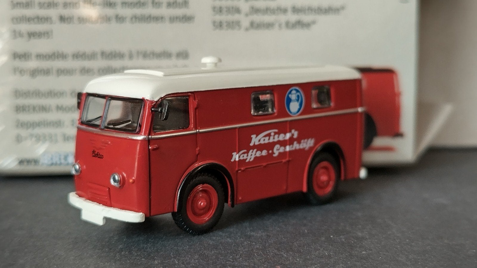 Elektrowagen Kaiser Kaffee 1;87 Brekina Aanbieding Pol, Auto, Verzenden, Nieuw, M