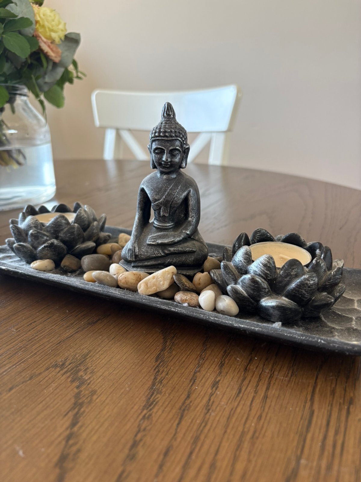 Mini buddha met kaarsjes, Ophalen of Verzenden, Zo goed als nieuw