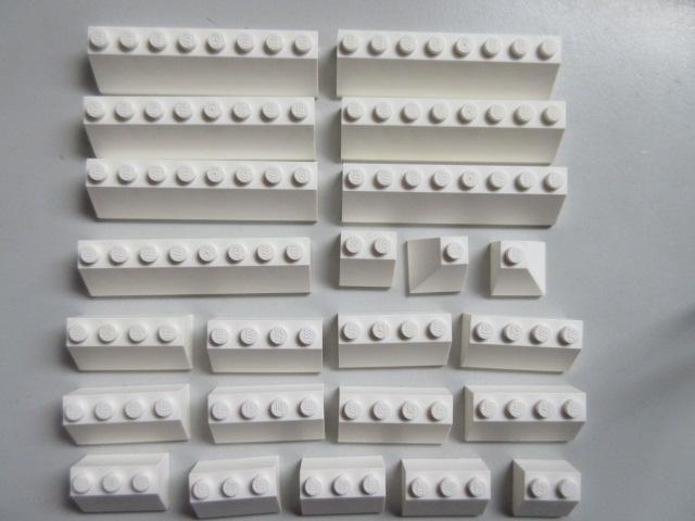 nr. 8519, Witte dakpannen, Ophalen of Verzenden, Zo goed als nieuw, Complete set, Lego
