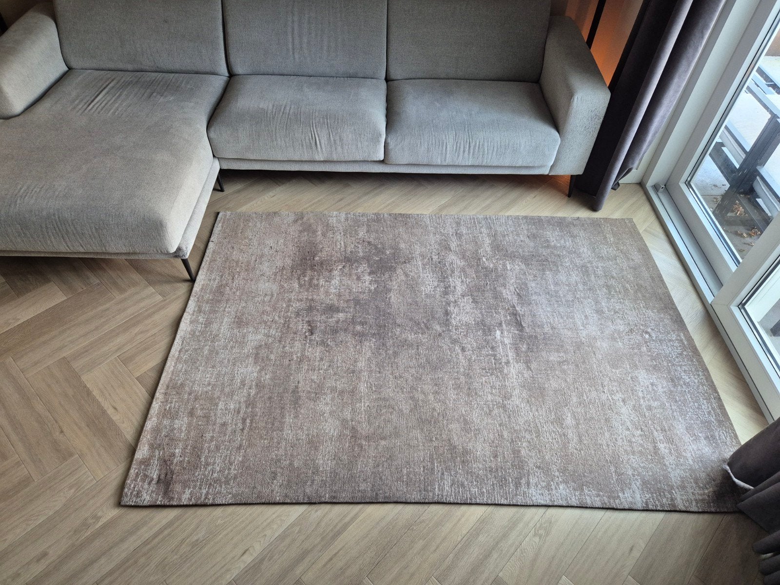 Vloerkleed Gallup Beige 160x230 cm, Ophalen, Beige, 150 tot 200 cm, 200 cm of meer