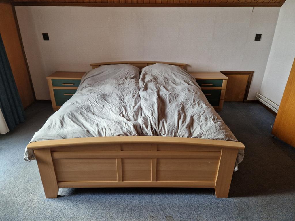 Bed met losse nachtkastjes, Ophalen of Verzenden, Gebruikt, Tweepersoons