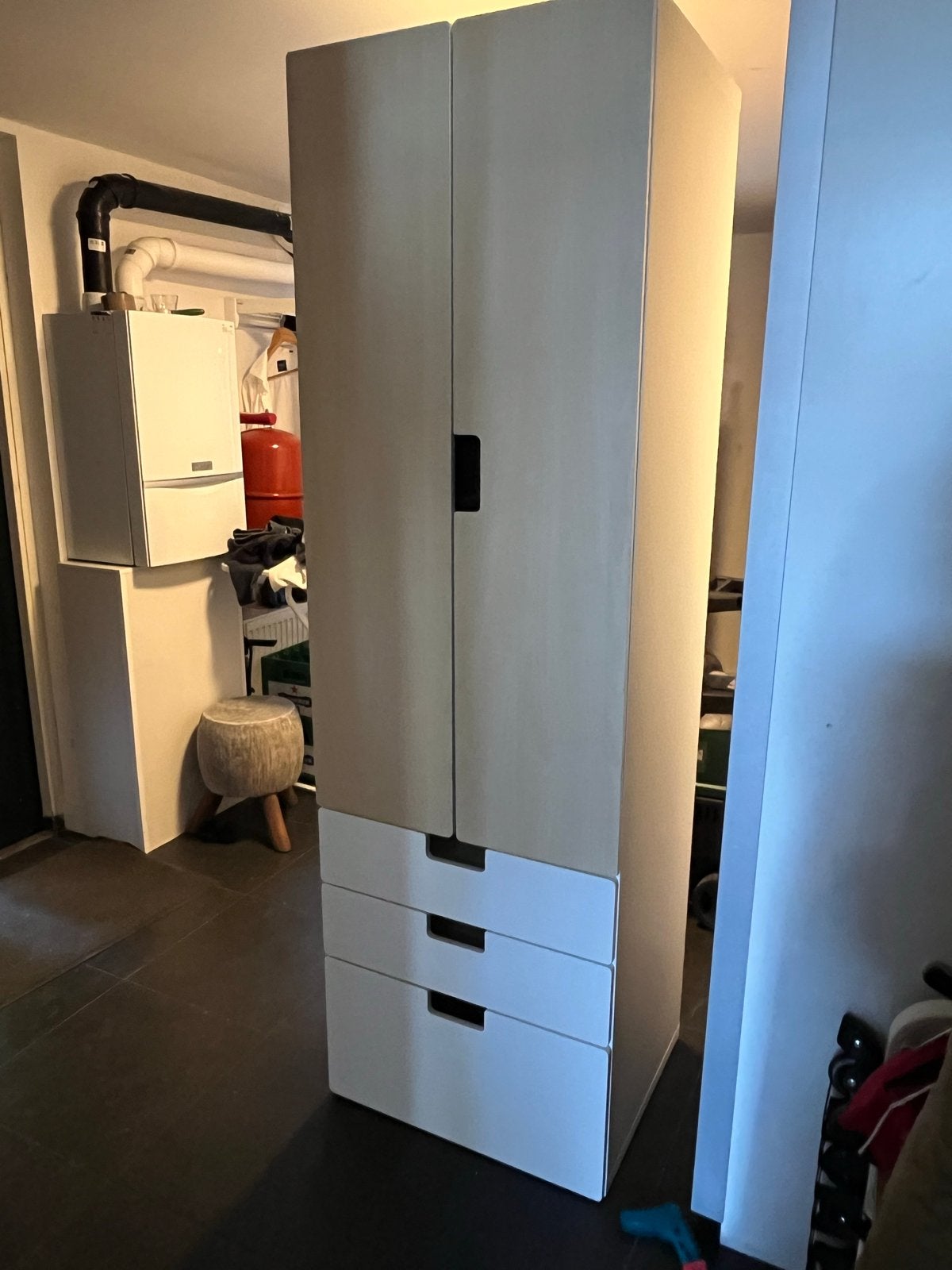 GRATIS IKEA Kinderkast met lades en hangruimte, Gebruikt, 200 cm of meer, Met lade(s), Overige houtsoorten