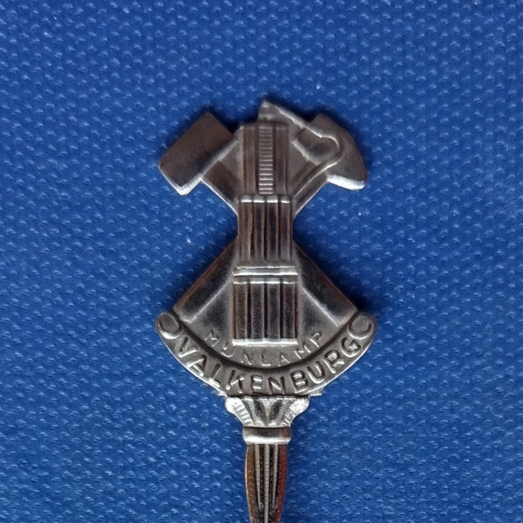 verzilverd lepeltje mijnlamp Valkenburg (MASSIEF), Ophalen of Verzenden