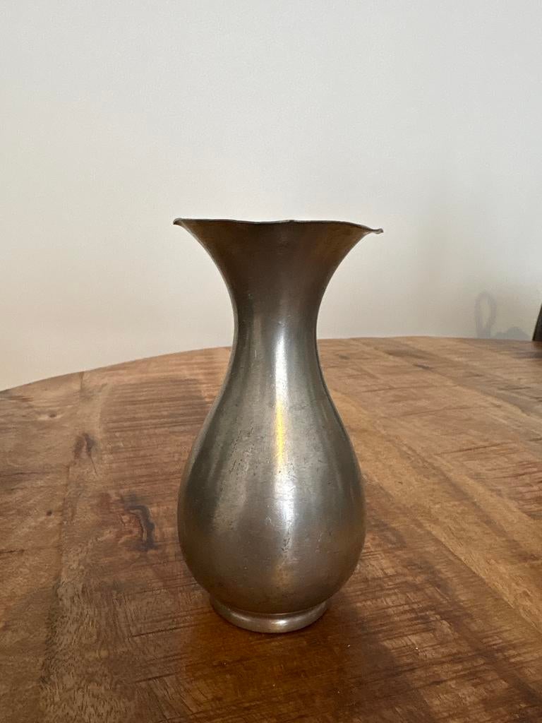 Vintage RIO Tiel Holland Zuiver Tin Vaas, Antiek en Kunst, Antiek | Tin, Ophalen of Verzenden