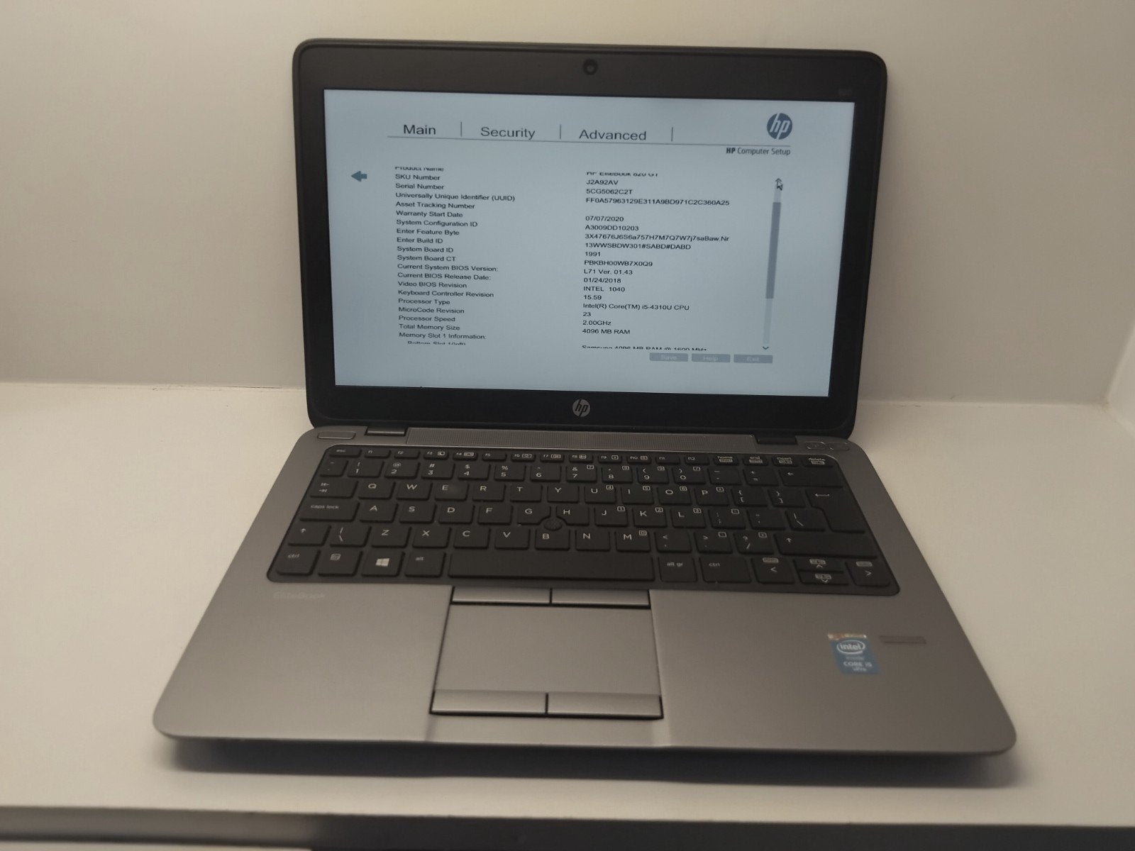 Hp probook laptop, Gebruikt, 2 tot 3 Ghz, Qwerty, Intel Core i5 processor
