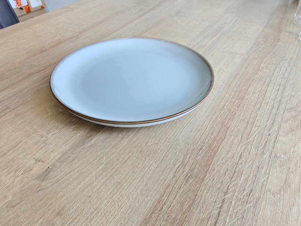 IKEA GLADELIG ontbijtborden - 20 cm - 8 stuks, Keramiek, IKEA, Ophalen of Verzenden, Zo goed als nieuw