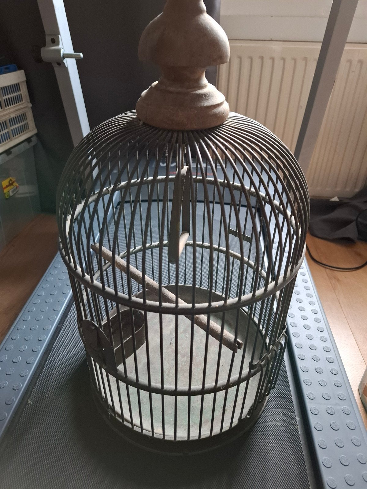 Antieke koperen vogelkooi - Decoratief, Ophalen of Verzenden, Koper