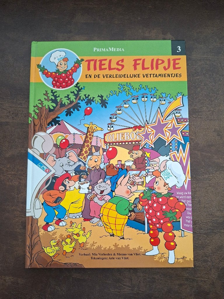Tiels Flipje en de verleidelijke vettamientjes deel 3, Boeken, Stripboeken, Eén stripboek, Ophalen of Verzenden, Zo goed als nieuw