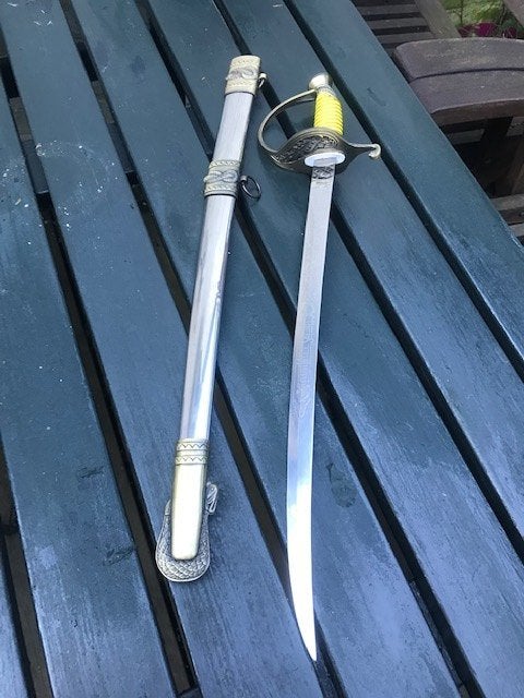 korte metalen sabel, USMarines, Ophalen of Verzenden, Landmacht, Amerika, Zwaard of Sabel