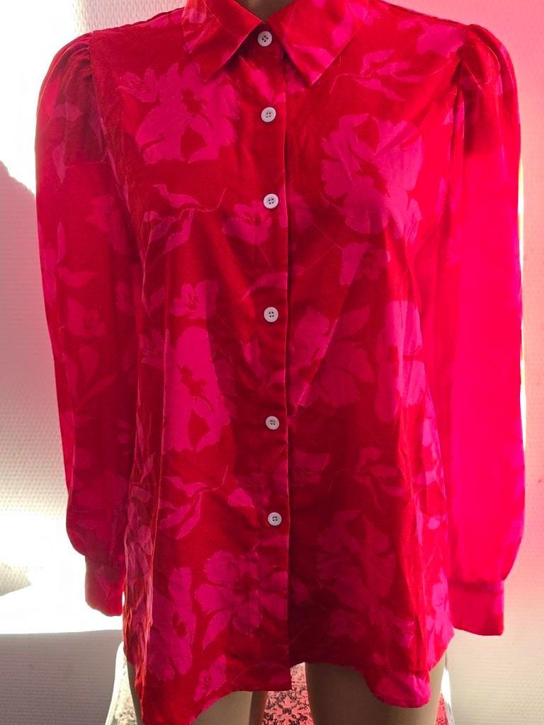 Shein dames blouse maat L, Maat 42/44 (L), Ophalen of Verzenden, Zo goed als nieuw, Rood